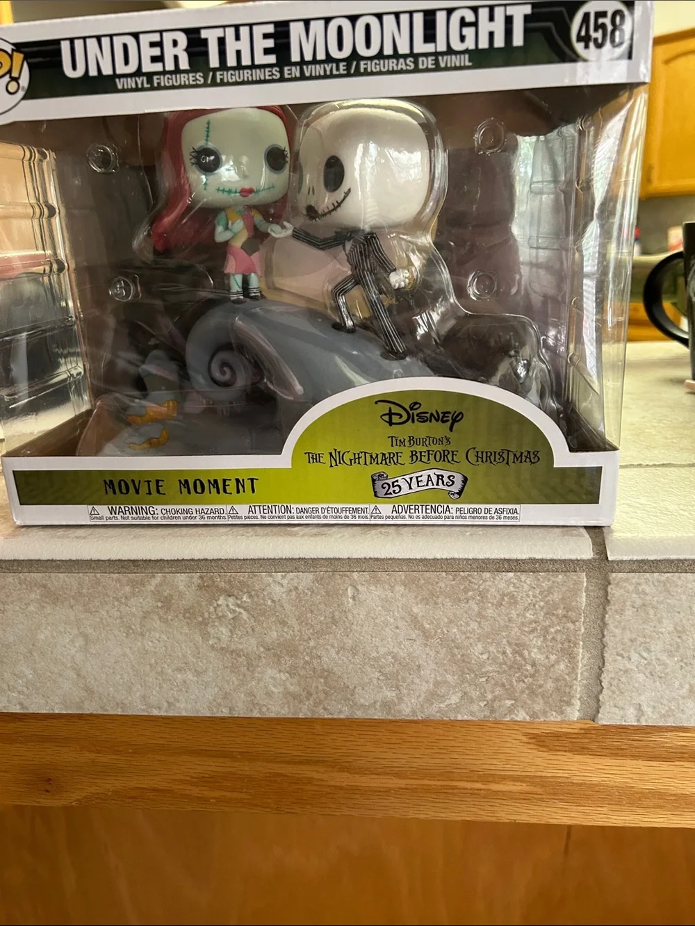 Disney Jack Skellington & Sally Vinyl Movie Moment - Black, White, Pink, Green